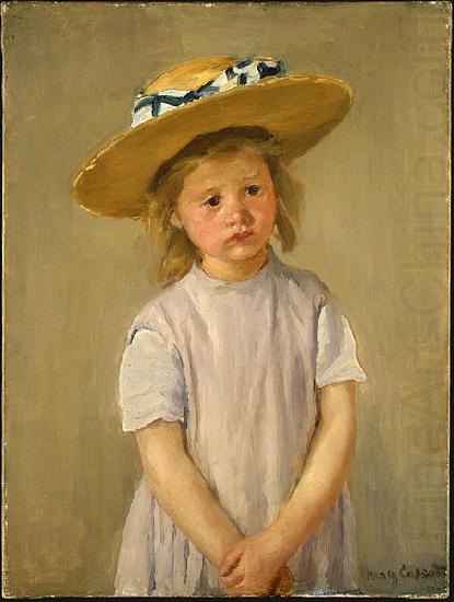 Child in a Straw Hat, Mary Cassatt